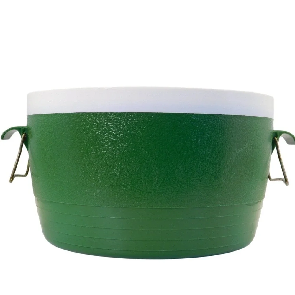 VTG Retro 70s Sun Frost Green Therm-O-Ware Insulated 2 Qt Cooler Ice Bucket